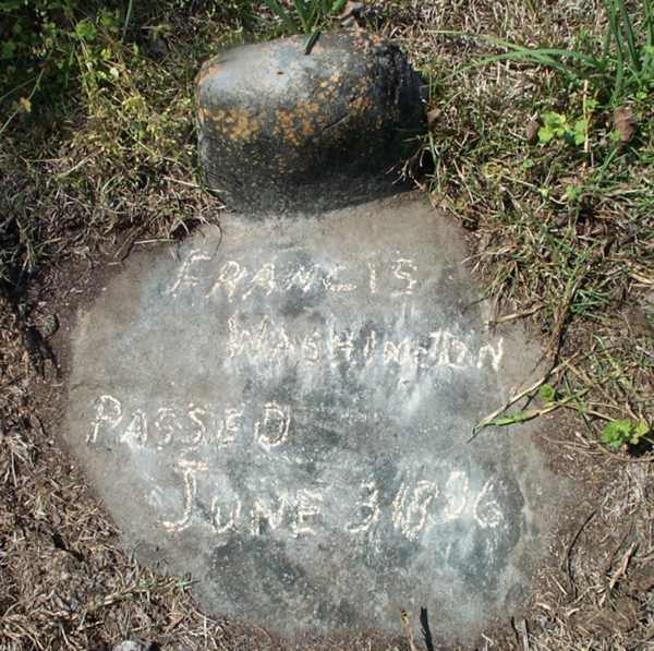 Francis Washington Gravestone Photo