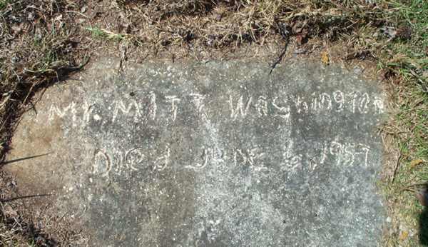Mitt Washington Gravestone Photo