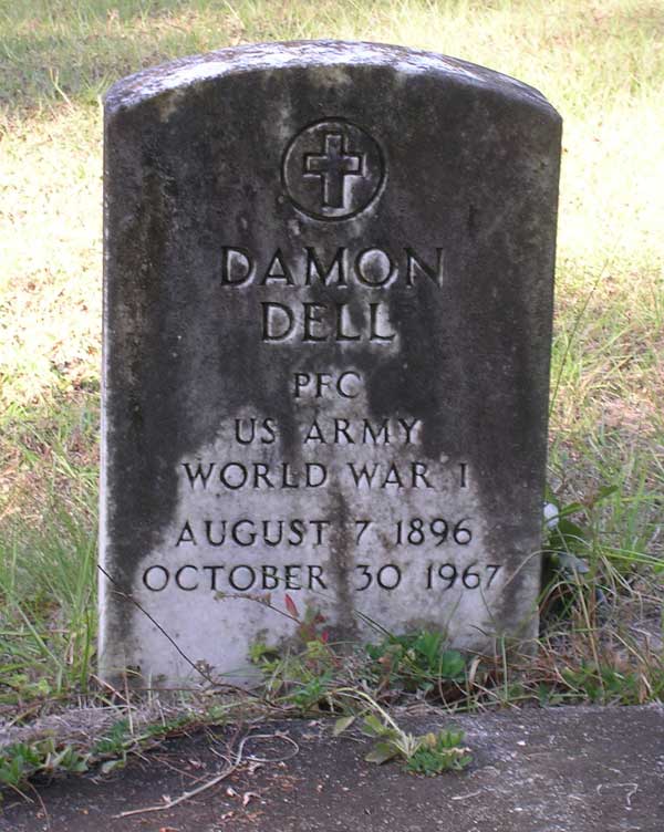 Damon Dell Gravestone Photo