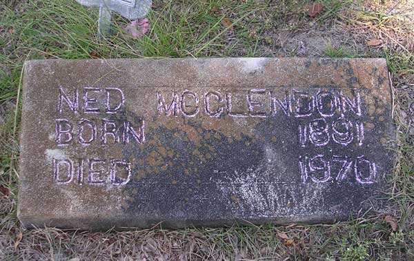Ned McClendon Gravestone Photo