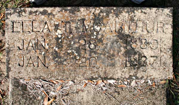 Ella T. McArthur Gravestone Photo