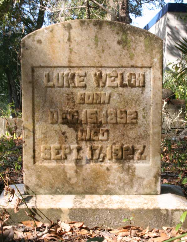 Luke Welch Gravestone Photo