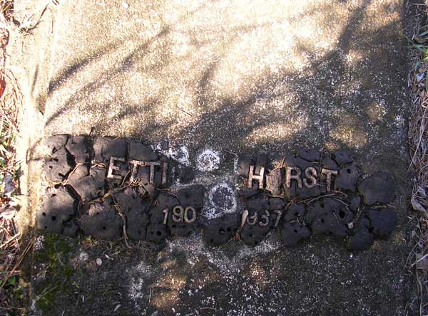 Etti* Hurst Gravestone Photo