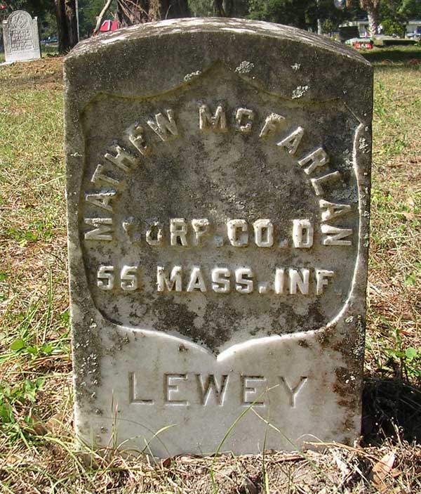 Mathew McFarlan Lewey Gravestone Photo