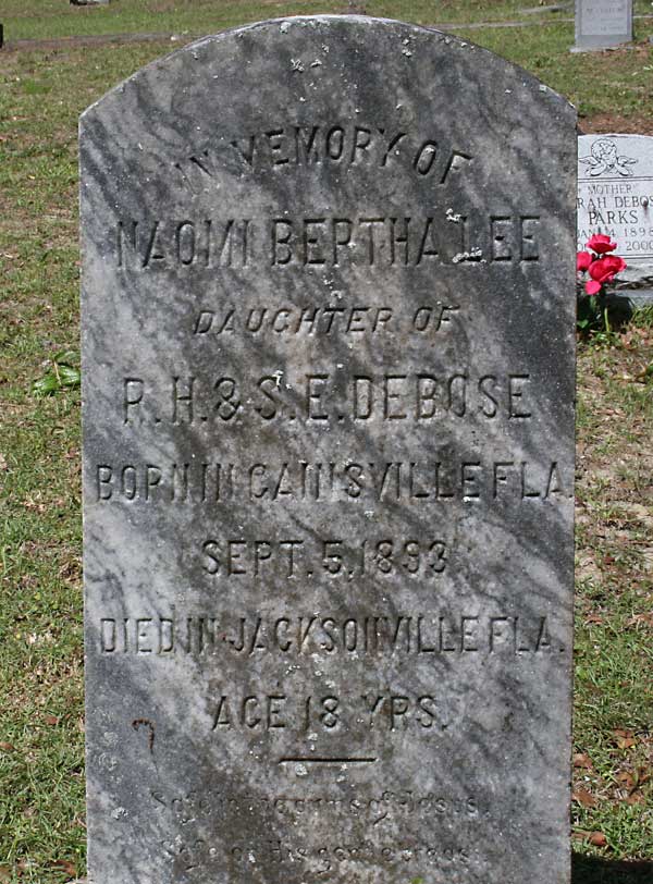 Naomi Bertha Lee Gravestone Photo