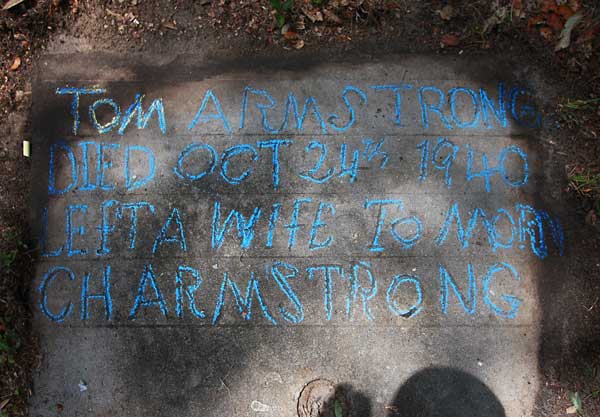 Tom Armstrong Gravestone Photo