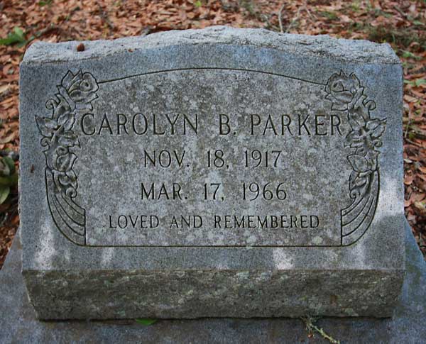 Carolyn B. Parker Gravestone Photo