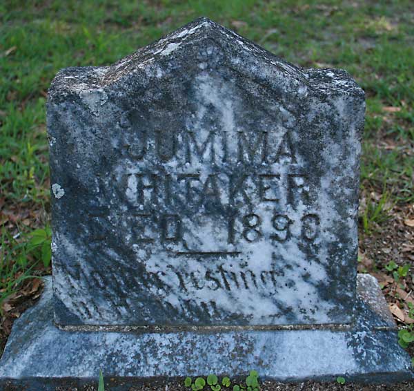 Jumina Whitaker Gravestone Photo