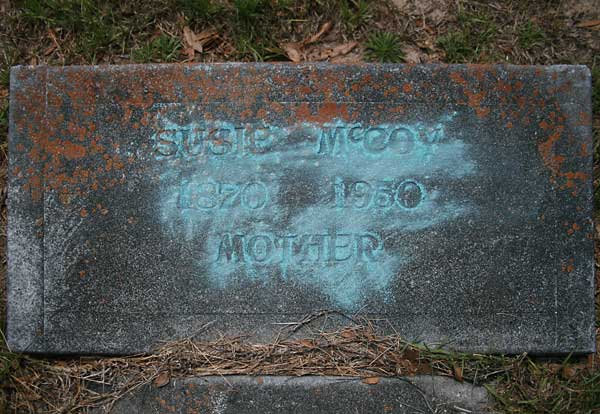 Susie McCoy Gravestone Photo