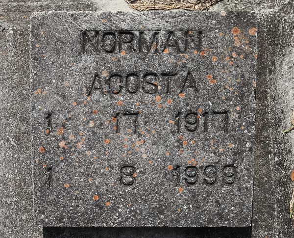 Norman Acosta Gravestone Photo