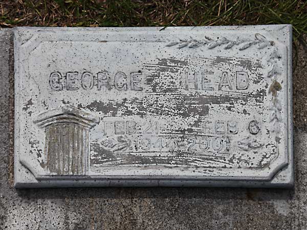 George Head Gravestone Photo