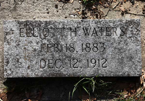 Elliot H. Waters Gravestone Photo