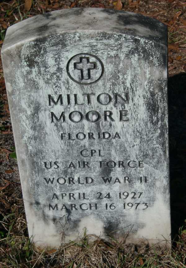 Milton Moore Gravestone Photo