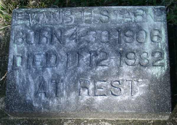 Evans H. Stark Gravestone Photo