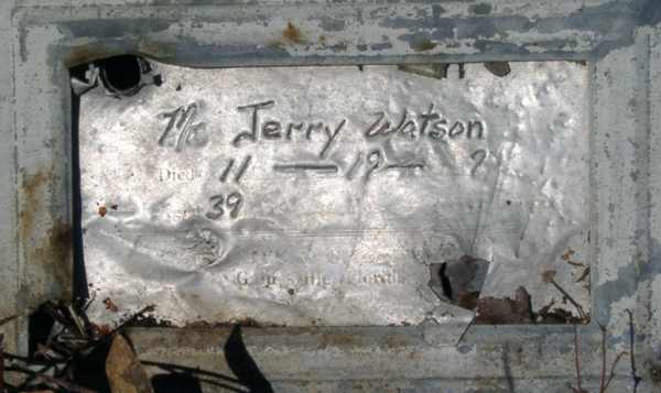 Jerry Watson Gravestone Photo