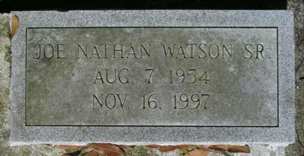 Joe Nathan Watson Gravestone Photo