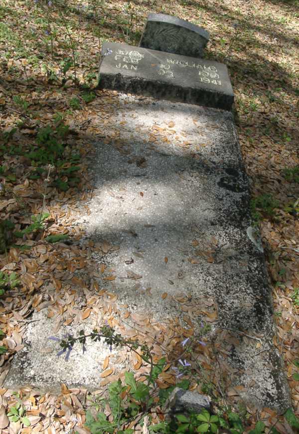 Not ledgable at  this angle Williams Gravestone Photo