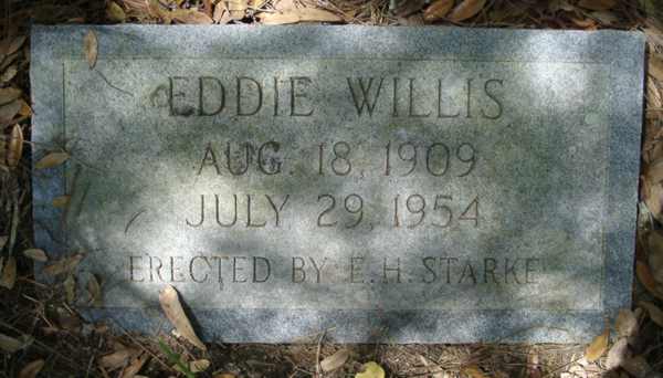 Eddie Willis Gravestone Photo