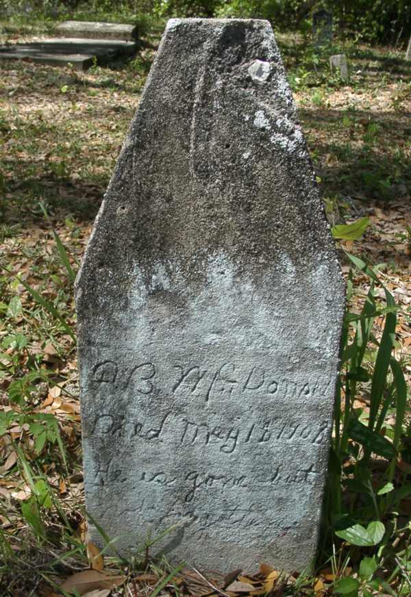 A.B. McDonald Gravestone Photo