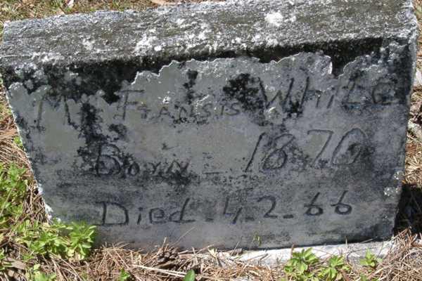 Mr Fransis White Gravestone Photo