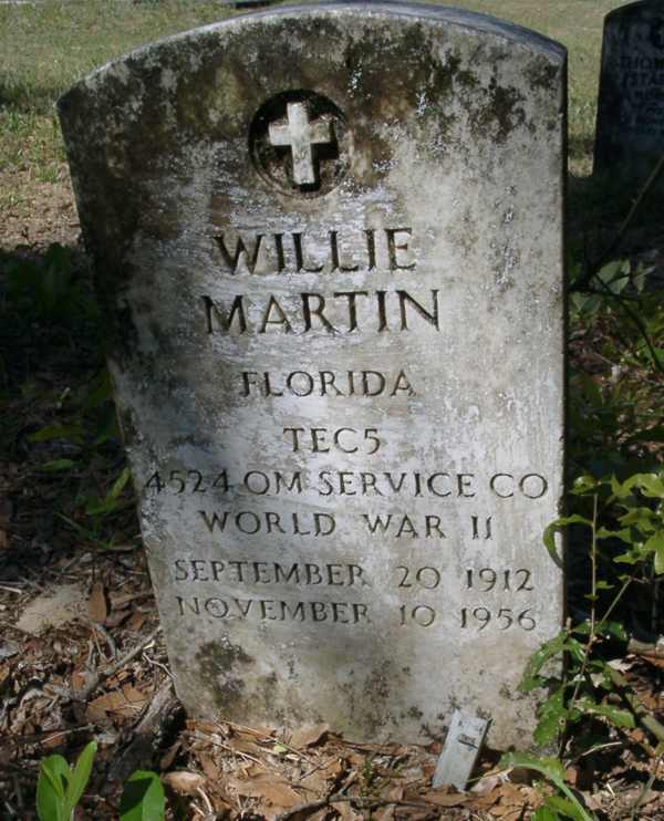 Willie Martin Gravestone Photo