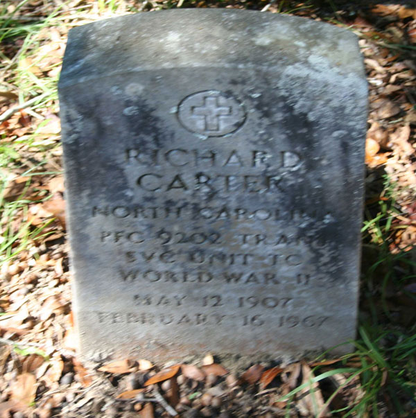 RICHARD CARTER Gravestone Photo