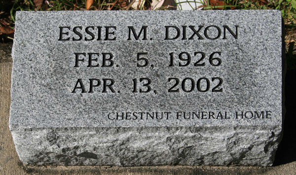ESSIE M. DIXON Gravestone Photo