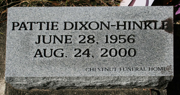 PATTIE DIXON-HINKLE Gravestone Photo