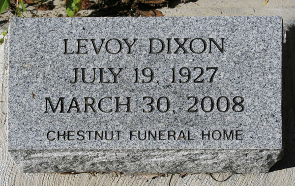 LEROY DIXON Gravestone Photo