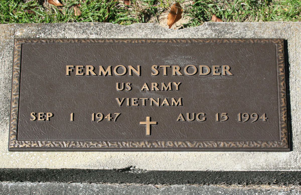 FERMON STRODER Gravestone Photo