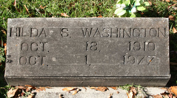 HILDA STRODER WASHINTON Gravestone Photo