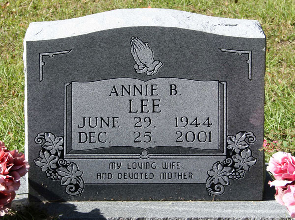 ANNIE B. LEE Gravestone Photo
