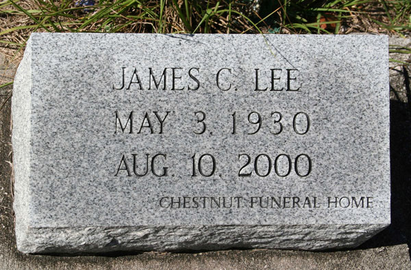 JAMES C. LEE Gravestone Photo
