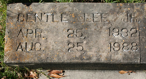 GENTLE LEE Gravestone Photo