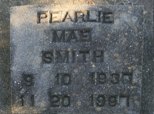 PEARLIE MAE SMITH Gravestone Photo