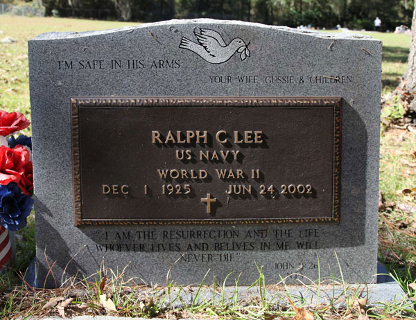 RALPH C. LEE Gravestone Photo
