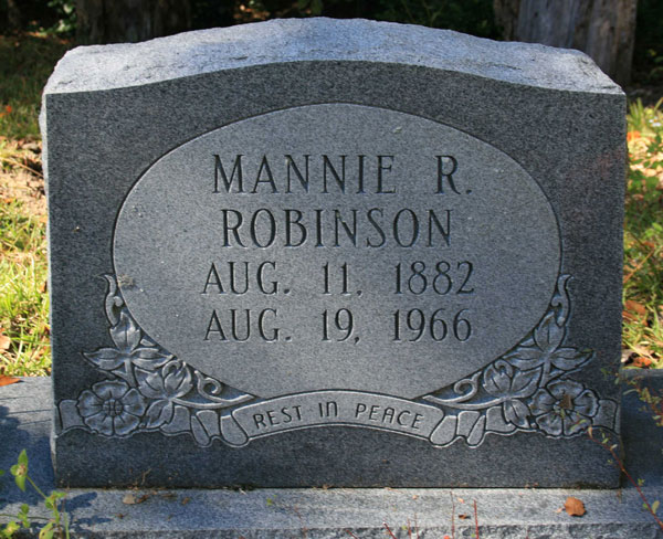 MANNIE R. ROBINSON Gravestone Photo
