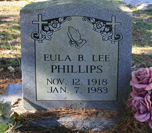 EULA B. LEE PHILLIPS Gravestone Photo