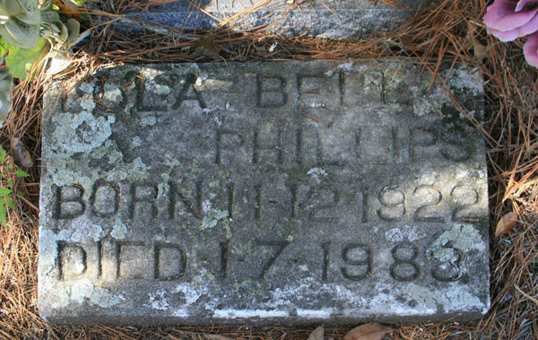 EULA BELL PHILLIPS Gravestone Photo