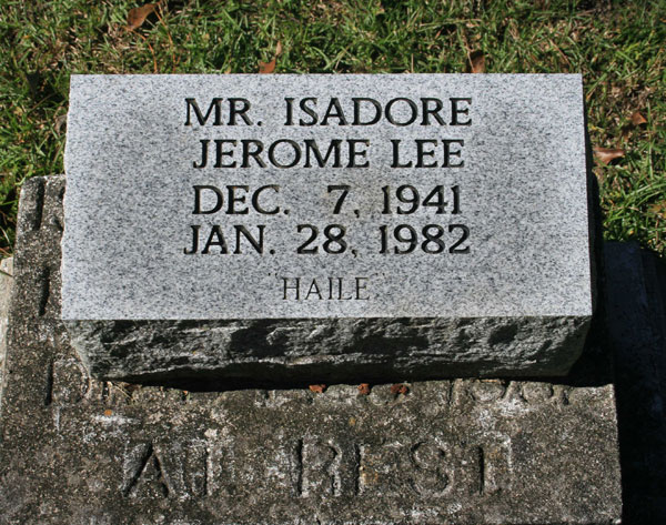 ISADORE JEROME LEE Gravestone Photo