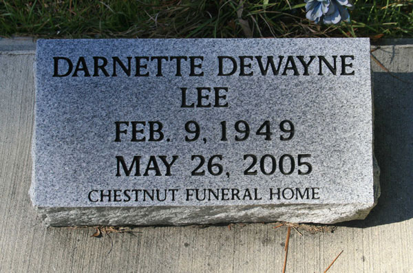 DARNETTE DEWAYNE LEE Gravestone Photo