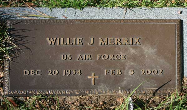 WILLIE JAMES MERRIX Gravestone Photo