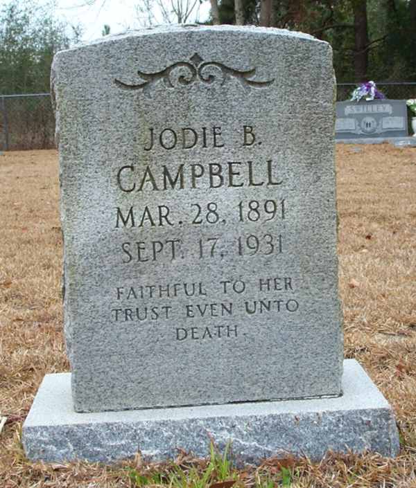 Jodie B. Campbell Gravestone Photo