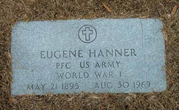 Eugene Hanner Gravestone Photo