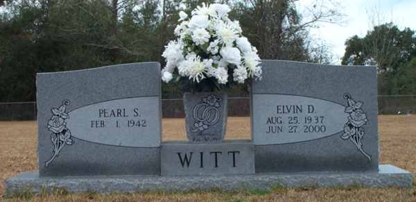 Pearl S. & Elvin D. Witt Gravestone Photo