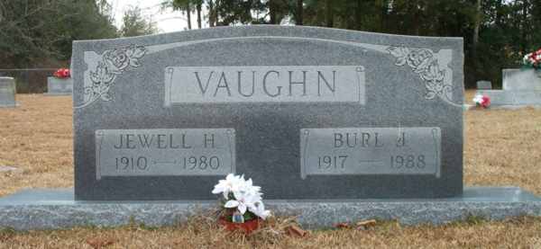 Jewell H. & Burl J. Vaughn Gravestone Photo