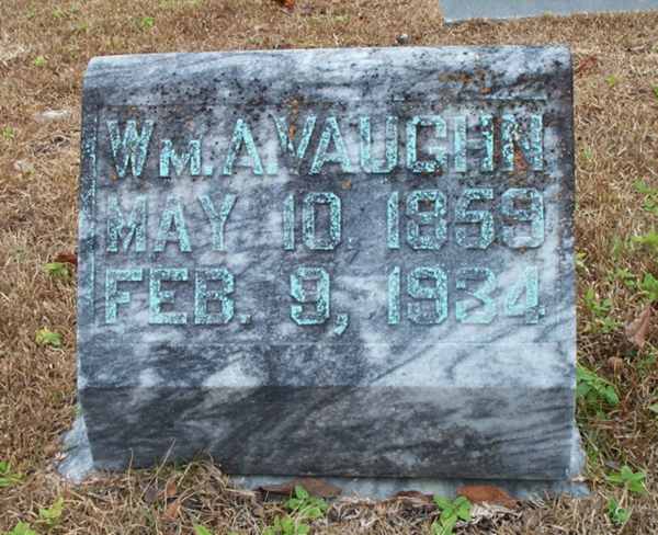 Wm A. Vaughn Gravestone Photo