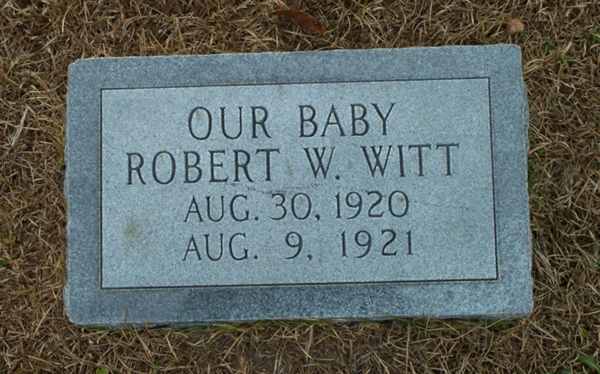 Robert W. Witt Gravestone Photo