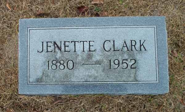 Jenette Clark Gravestone Photo