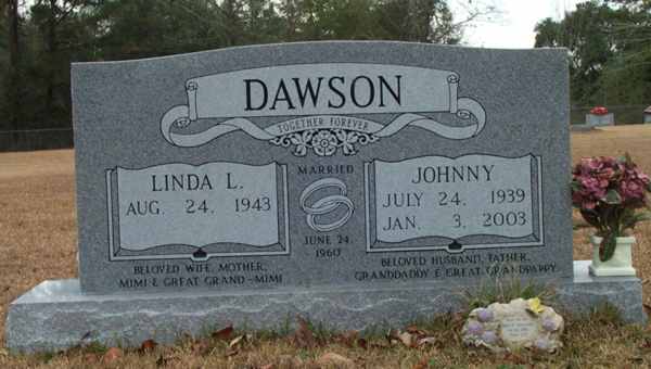 Linda L. & Johnny Dawson Gravestone Photo